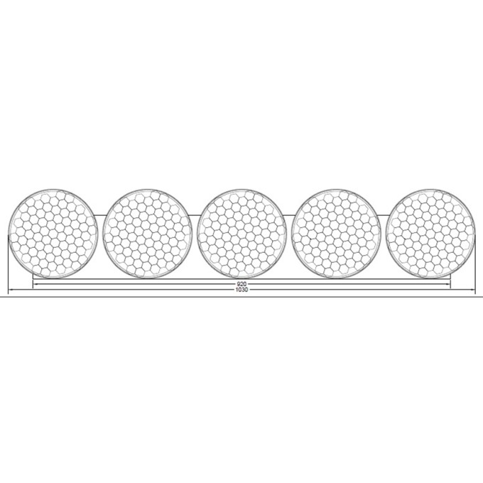 Rampa lumini LED dirijare trafic si semnalizare rutiera cu 5 lampi LED 